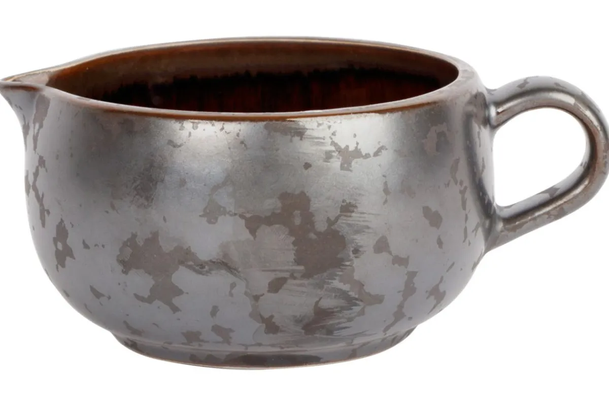 Crémier/saucière argent porcelaine 16 cl Ø 9 cm Elements Mineral - PROOF