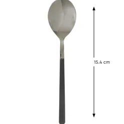 Cuillère à café noir inox 18/0 15,4 cm Aroma Pvd Noir - PRO.MUNDI Hot
