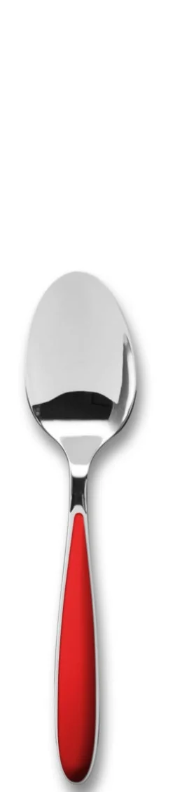 Cuillère à café rouge inox 14 cm Amande - TARRERIAS BONJEAN Sale