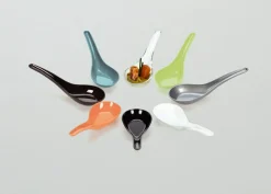 Cuillère chinoise transparent 12x4,2x3,7 cm (50 pièces) - Aucune Discount