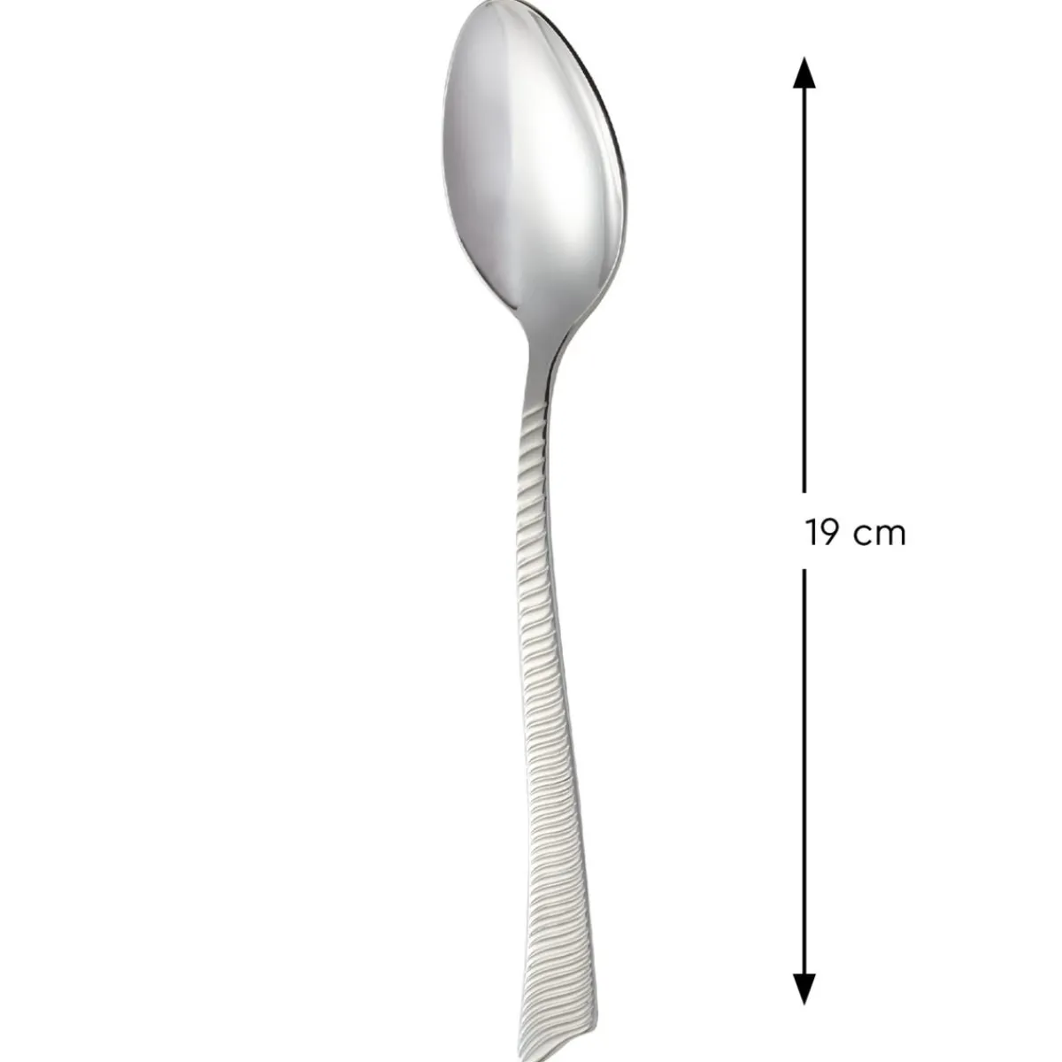 Cuillère à dessert inox 18/10 19 cm Wave Cisele - PRO.MUNDI Sale