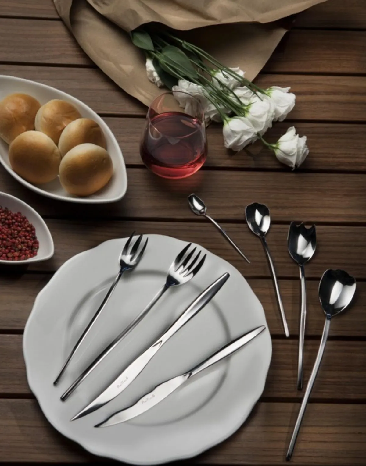 Cuillère de table inox 18/0 23 cm Tulipani - PINTINOX Clearance