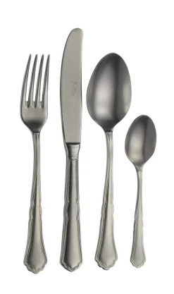 Cuillère de table noir inox 18/10 20,1 cm Settecento - PINTINOX Online