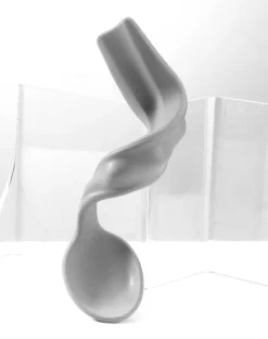 SAINT ROMAIN Cuillère gris silicone 4x19,3 cm Ergo 3d Clearance