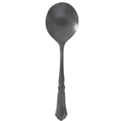PINTINOX Cuillère à soupe noir inox 18/10 16,9 cm Settecento Discount