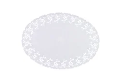 Aucune Dentelle ovale blanc 31x23 cm (250 pièces) Online