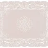 Aucune Dentelle rectangulaire blanc 40x30 cm (250 pièces) Best