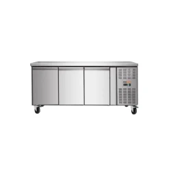 Desserte gastro 3 portes GN1/1 inox 179,5 cm x 86 cm Sans dosseret Sans étagère - PROINOX Sale