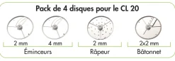 ROBOT COUPE Disque Ø 175 mm (4 pièces) Discount