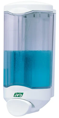 JVD Distributeur de savon blanc 24,5x11x9,9 cm