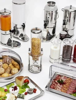 Distributeur à jus rectangulaire argent inox 33 cm Serie Inox - ZEPE Online