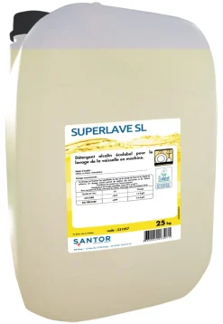 Détergent alcalin pour le lavage de la vaisselle en machine 23 KG Superlave Sl - SANTOR Clearance