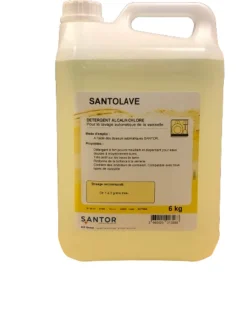 Détergent chloré pour le lavage de la vaisselle 6 KG Santolave - SANTOR New