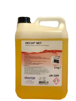SANTOR Détergent dégraissant alcalin pour le nettoyage automatique des fours 5 KG Decap Net Hot
