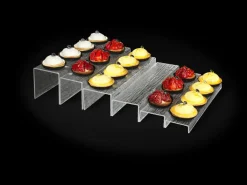 Escalier rectangulaire transparent acrylique 40 cm Pap - PLATEX Hot