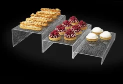Escalier rectangulaire transparent acrylique 40 cm Pap - PLATEX Hot