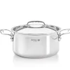 Faitout inox Sans revêtement Avec couvercle Ø 24 cm 13 cm 5,4 L Affinity - DE BUYER Sale
