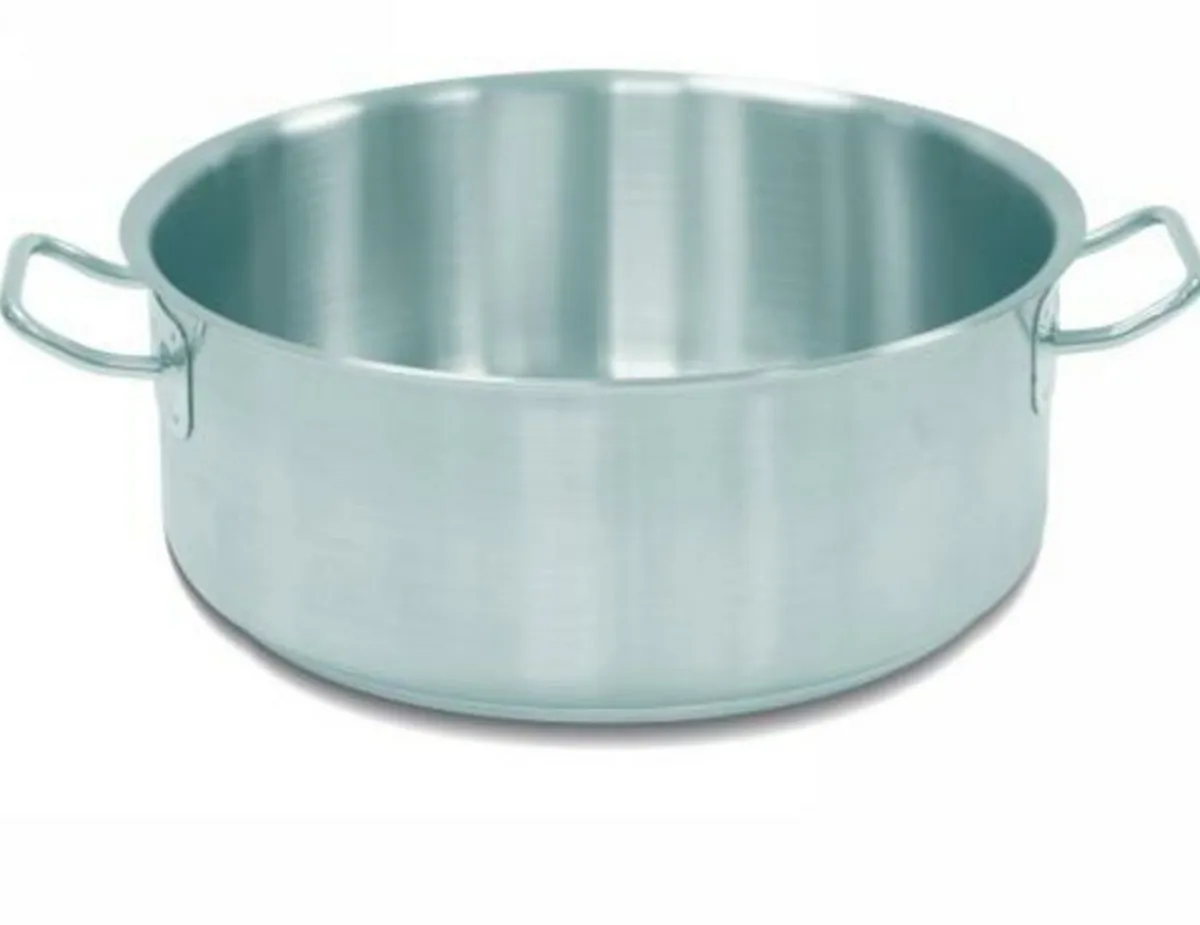 Faitout inox Sans revêtement Sans couvercle Ø 40 cm 20 cm 25 L Ecoplus - PRO.COOKER Outlet