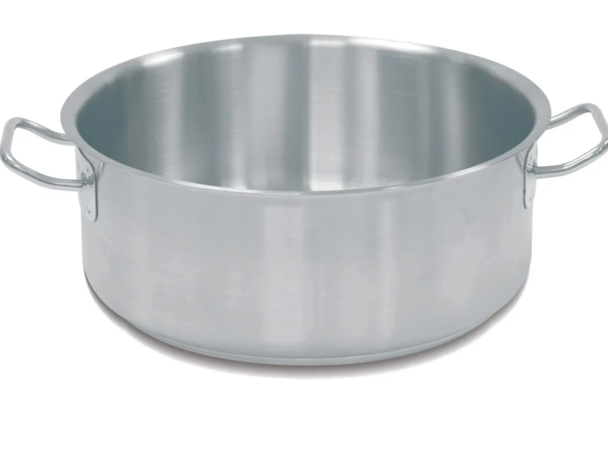 Faitout inox Sans revêtement Sans couvercle Ø 28 cm 14 cm 8,5 L Ecoplus - PRO.COOKER Outlet