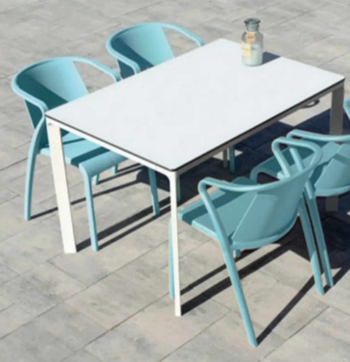 FLEXMOB Fauteuil de terrasse gris 76x52x56 cm Fado