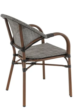 FLEXMOB Fauteuil de terrasse gris 85x57x63 cm Blois Sale
