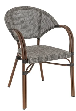 FLEXMOB Fauteuil de terrasse gris 85x57x63 cm Blois Sale