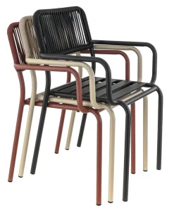 Fauteuil de terrasse noir 83x57x58 cm Murcia - FLEXMOB