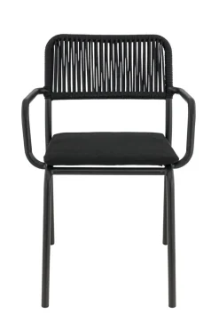 Fauteuil de terrasse noir 83x57x58 cm Murcia - FLEXMOB