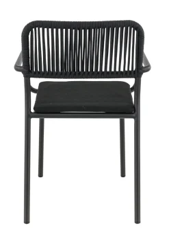 Fauteuil de terrasse noir 83x57x58 cm Murcia - FLEXMOB
