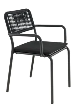 Fauteuil de terrasse noir 83x57x58 cm Murcia - FLEXMOB