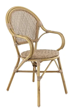 Fauteuil de terrasse noisette 93x56x63 cm Rochelle - FLEXMOB Best