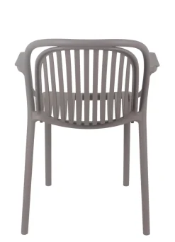 Fauteuil de terrasse taupe 78x57x57 cm Jeddah - FLEXMOB Discount