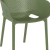 Fauteuil de terrasse vert olive 81x54x60 cm Sky - FLEXMOB Sale