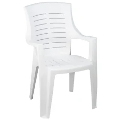 Aucune Fauteuil d'extérieur blanc New