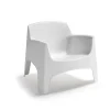Aucune Fauteuil d'extérieur blanc Discount