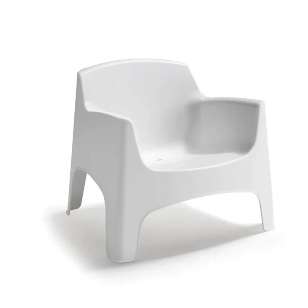 Aucune Fauteuil d'extérieur blanc Discount