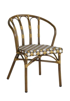 FLEXMOB Fauteuil d'extérieur brun 77,5x56x59,5 cm Clichy Clearance