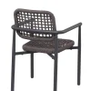 Fauteuil d'extérieur gris anthracite 83x56x59,5 cm Syracuse - FLEXMOB
