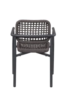 Fauteuil d'extérieur gris anthracite 83x56x59,5 cm Syracuse - FLEXMOB