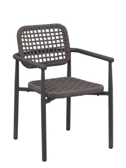 Fauteuil d'extérieur gris anthracite 83x56x59,5 cm Syracuse - FLEXMOB