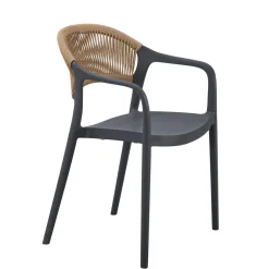 FLEXMOB Fauteuil d'extérieur gris anthracite 79x56x54 cm Rotterdam Online