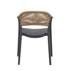FLEXMOB Fauteuil d'extérieur gris anthracite 79x56x54 cm Rotterdam Online