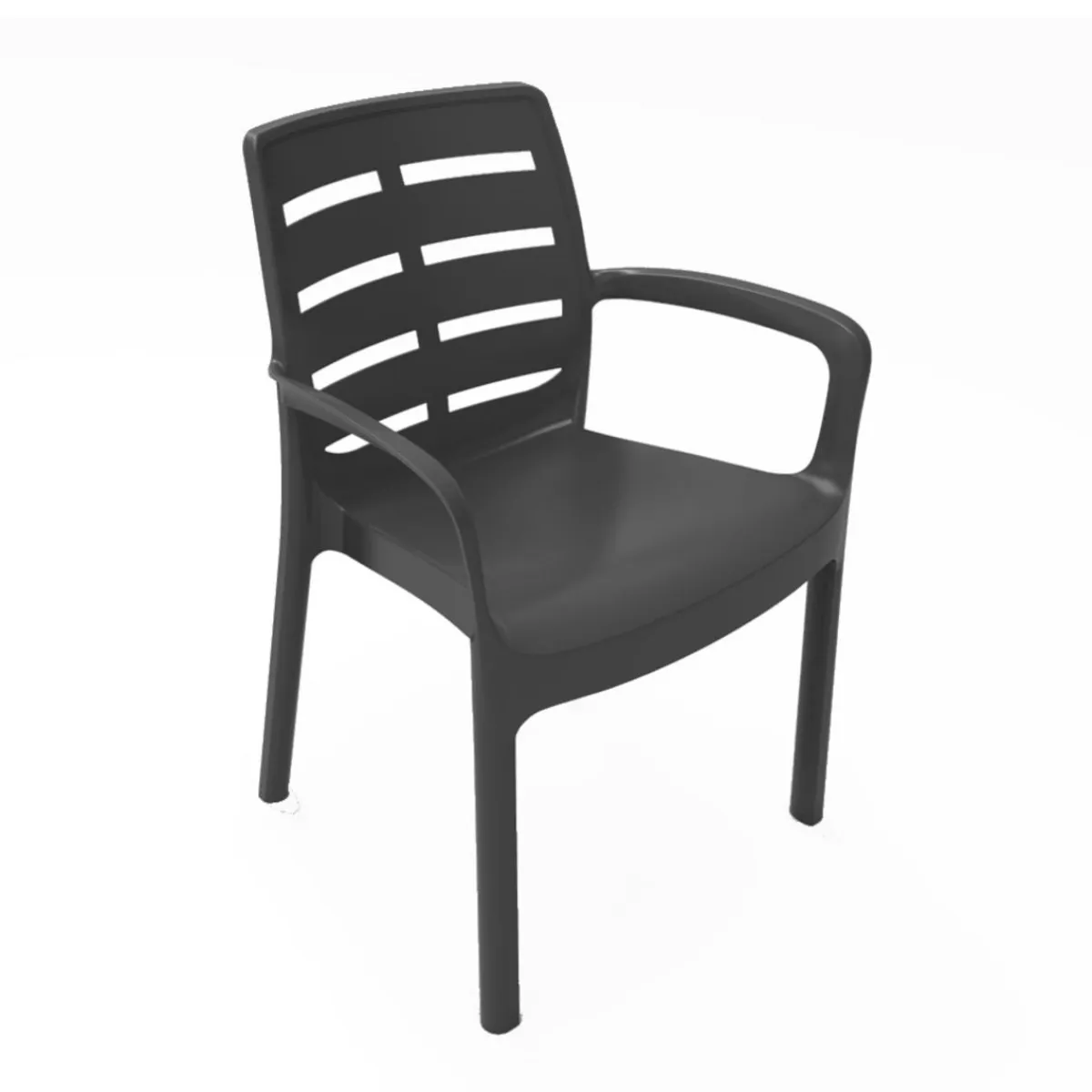 Aucune Fauteuil d'extérieur gris anthracite Online