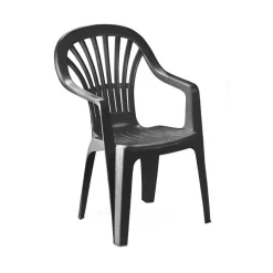 Fauteuil d'extérieur gris anthracite - Aucune