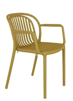 FLEXMOB Fauteuil d'extérieur jaune 78x57x57 cm Jeddah Clearance