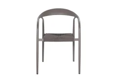 FLEXMOB Fauteuil d'extérieur taupe 76x55x64 cm Olbia