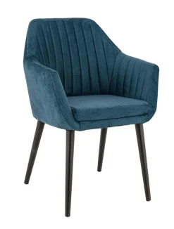 Fauteuil d'intérieur bleu pétrole 87x63x59 cm Alfonse - FLEXMOB Discount