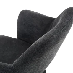 Fauteuil gris anthracite 80,2x55x57,2 cm Francis - FLEXMOB Online