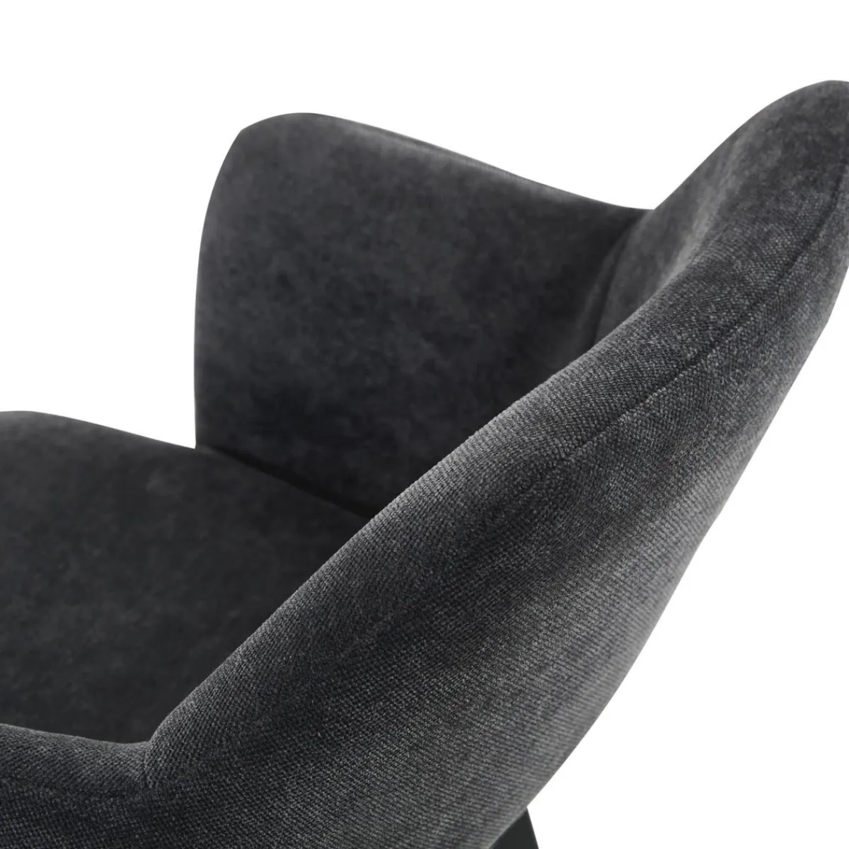Fauteuil gris anthracite 80,2x55x57,2 cm Francis - FLEXMOB Online
