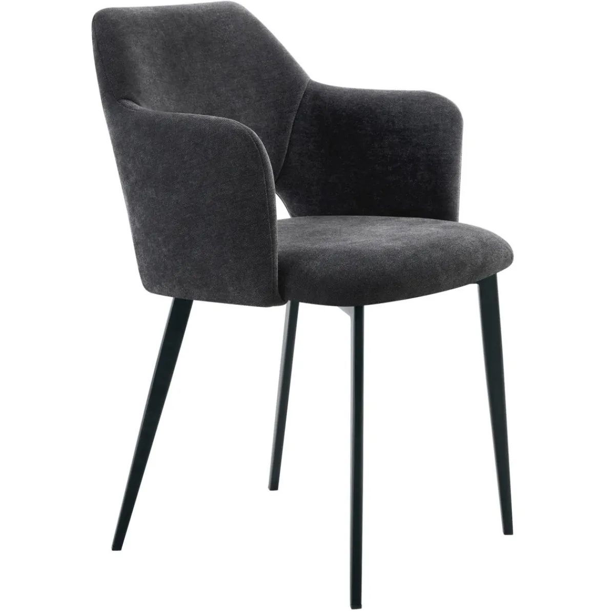 Fauteuil gris anthracite 80,2x55x57,2 cm Francis - FLEXMOB Online
